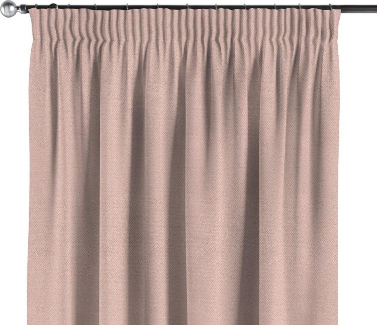 Комплект штор на тесьме «Карандаш», ткань блэкаут с блеском сиреневый
